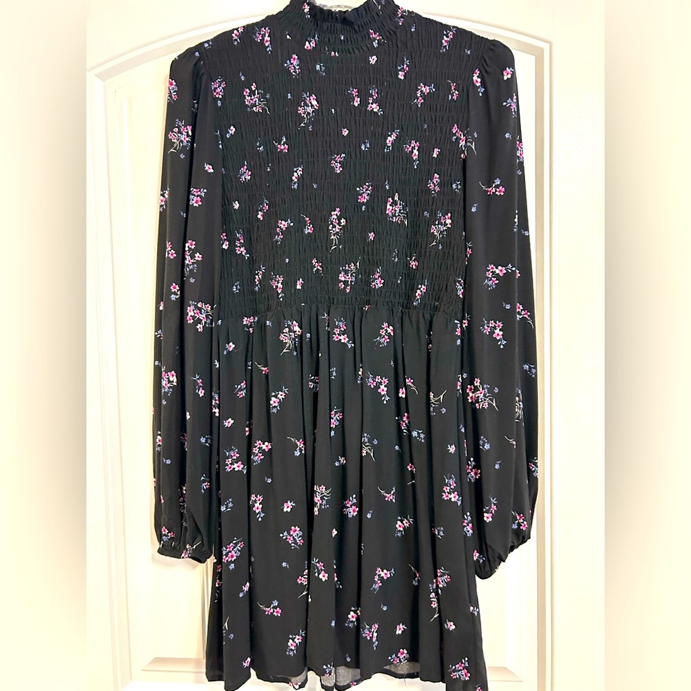 Wild fable floral dress with smocked torso.